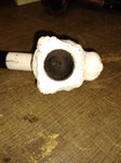 Vtg Figural White Bear Head Smoking Tobacco Pipe with Stinger and Nice Stem!