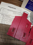 Vtg K Lineville MDK Full O Scale Train Fire House Plastic Model Building Kit