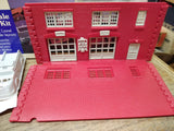Vtg K Lineville MDK Full O Scale Train Fire House Plastic Model Building Kit