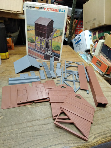 Vtg Bachmann O-S Scale Train Coaling Station Plasticville Model Building Kit
