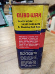 Vtg 1950s Auto Duro Wax Can Cleans Polish Oil Gas Great Graphix Buick Cadillac!