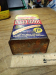 Vtg 1950s Auto Duro Wax Can Cleans Polish Oil Gas Great Graphix Buick Cadillac!