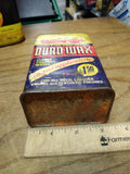 Vtg 1950s Auto Duro Wax Can Cleans Polish Oil Gas Great Graphix Buick Cadillac!