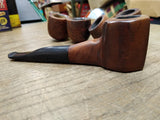 Vtg Unmarked ROPP Type? Unusual Hand Crafted Smoking Tobacco Pipe P Lip Nice!