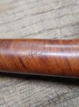 Vtg FLEUR DE LIS Meerschaum Lined Saddle Stem 9442 Smoking Tobacco Pipe France!