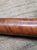 Vtg FLEUR DE LIS Meerschaum Lined Saddle Stem 9442 Smoking Tobacco Pipe France!