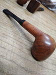 Vtg FLEUR DE LIS Meerschaum Lined Saddle Stem 9442 Smoking Tobacco Pipe France!
