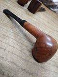 Vtg FLEUR DE LIS Meerschaum Lined Saddle Stem 9442 Smoking Tobacco Pipe France!