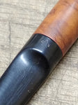 Vtg FLEUR DE LIS Meerschaum Lined Saddle Stem 9442 Smoking Tobacco Pipe France!