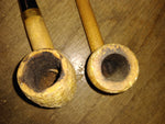 Vtg Missouri Meerschaum Corn Cob pipe Straight and Half Bent Smoking Tobacco