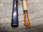 Vtg Missouri Meerschaum Corn Cob pipe Straight and Half Bent Smoking Tobacco