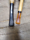 Vtg Missouri Meerschaum Corn Cob pipe Straight and Half Bent Smoking Tobacco