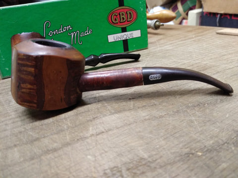 Vtg ROPP De Luxe 804 Half Bent Cherrywood France Smoking Tobacco Pipe
