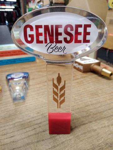 Vtg Genesee Beer Lucite Tap Handle 5.5" Man Cave Bar Looks Good!