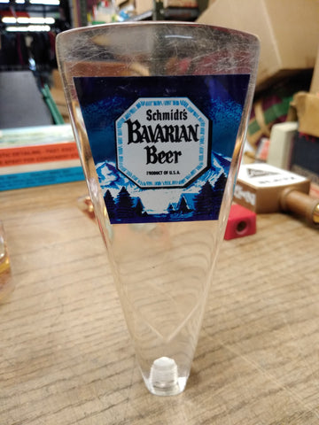 Vtg Schmidt's Bavarian Beer Lucite Tap Handle 5.75" Man Cave Bar Looks Good!