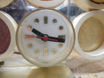 Vtg Carling Black Label Beer Man Cave Lighted Sign Clock Bar Top Wall Works Good