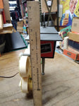 Vtg Carling Black Label Beer Man Cave Lighted Sign Clock Bar Top Wall Works Good