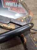 Vtg 4 Pc Primitive Shaving Travel Kit Lot Mirror Comb Tooth Brush Straight Razor