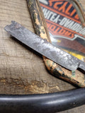 Vtg 4 Pc Primitive Shaving Travel Kit Lot Mirror Comb Tooth Brush Straight Razor
