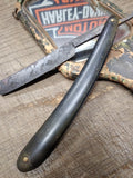 Vtg 4 Pc Primitive Shaving Travel Kit Lot Mirror Comb Tooth Brush Straight Razor