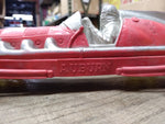 Vtg Auburn Hard Rubber Boat Tail Racer Car with Driver Yellow Wheels 10" 1930's!