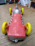 Vtg Auburn Hard Rubber Boat Tail Racer Car with Driver Yellow Wheels 10" 1930's!