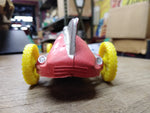 Vtg Auburn Hard Rubber Boat Tail Racer Car with Driver Yellow Wheels 10" 1930's!