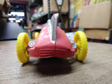 Vtg Auburn Hard Rubber Boat Tail Racer Car with Driver Yellow Wheels 10" 1930's!