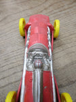 Vtg Auburn Hard Rubber Boat Tail Racer Car with Driver Yellow Wheels 10" 1930's!