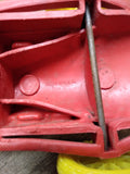 Vtg Auburn Hard Rubber Boat Tail Racer Car with Driver Yellow Wheels 10" 1930's!