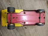 Vtg Tonka Dual Wheel Dump Truck Red and Yellow Pressed Steel Toy 10 inch Works!