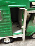 Vtg 1970's Tonka RV Camper Truck Bright Green Pressed Steel Toy 9 inch!