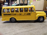 Vtg 1960's Hubbly School Bus Yellow Diecast Metal Toy 9.5 inch Made In USA!