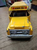 Vtg 1960's Hubbly School Bus Yellow Diecast Metal Toy 9.5 inch Made In USA!