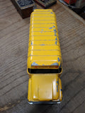 Vtg 1960's Hubbly School Bus Yellow Diecast Metal Toy 9.5 inch Made In USA!