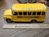 Vtg 1960's Hubbly School Bus Yellow Diecast Metal Toy 9.5 inch Made In USA!