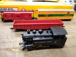 Vtg HO Scale AHM Electric Train Set 60012A B&O 97 Switcher w/3 Cars & Box Works!