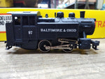 Vtg HO Scale AHM Electric Train Set 60012A B&O 97 Switcher w/3 Cars & Box Works!