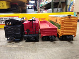 Vtg HO Scale AHM Electric Train Set 60012A B&O 97 Switcher w/3 Cars & Box Works!