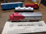 Vtg Bachmann HO Scale King Of The Rail Train Set EMD F9 Diesel Engine Cars Works