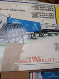 Vtg Bachmann HO Scale King Of The Rail Train Set EMD F9 Diesel Engine Cars Works