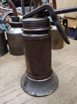 Vtg K P MFG Co Thumb Pump Oiler Can 5 Inches Tall 3 Inch Diameter Gas & Oil