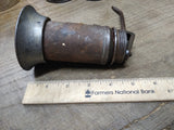 Vtg K P MFG Co Thumb Pump Oiler Can 5 Inches Tall 3 Inch Diameter Gas & Oil