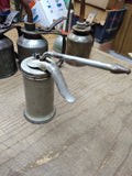 Vtg Eagle Thumb Pump Oiler Can 6 Inches Tall 2.25 Inch Diameter Gas & Oil