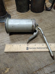 Vtg Eagle Thumb Pump Oiler Can 6 Inches Tall 2.25 Inch Diameter Gas & Oil
