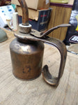 Vtg Eagle Thumb Pump Oiler Can 11 Inches Tall 3 Inch Diameter Gas & Oil