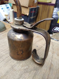 Vtg Eagle Thumb Pump Oiler Can 11 Inches Tall 3 Inch Diameter Gas & Oil