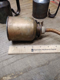 Vtg Eagle Thumb Pump Oiler Can 11 Inches Tall 3 Inch Diameter Gas & Oil