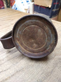 Vtg Unmarked Eagle Thumb Pump Oiler Can 10.25 Inches Tall 3 Inch Dia. Gas & Oil