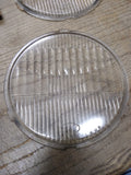 Vtg Original Pair Ford Model A Twolite Headlight Lenses 8 15/32" x 7 7/8"
